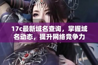 17c最新域名查询，掌握域名动态，提升网络竞争力