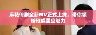 麻花传剧全新MV正式上线，带你领略璀璨星空魅力