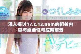 深入探讨17.c.13.nom的相关内容与重要性与应用前景