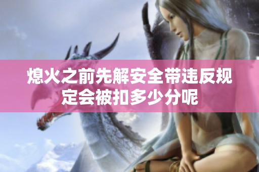熄火之前先解安全带违反规定会被扣多少分呢