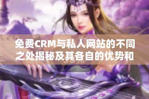 免费CRM与私人网站的不同之处揭秘及其各自的优势和适用场景