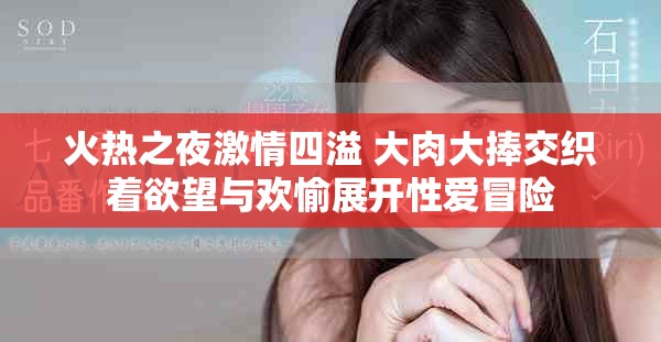 火热之夜激情四溢 大肉大捧交织着欲望与欢愉展开性爱冒险