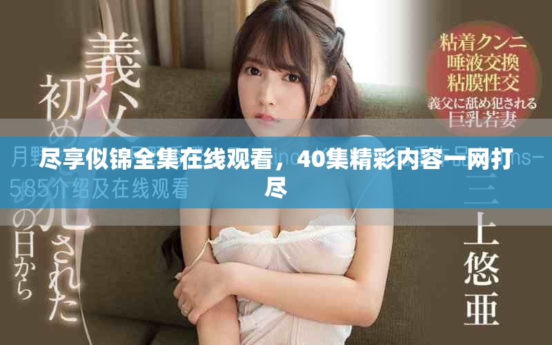 尽享似锦全集在线观看，40集精彩内容一网打尽