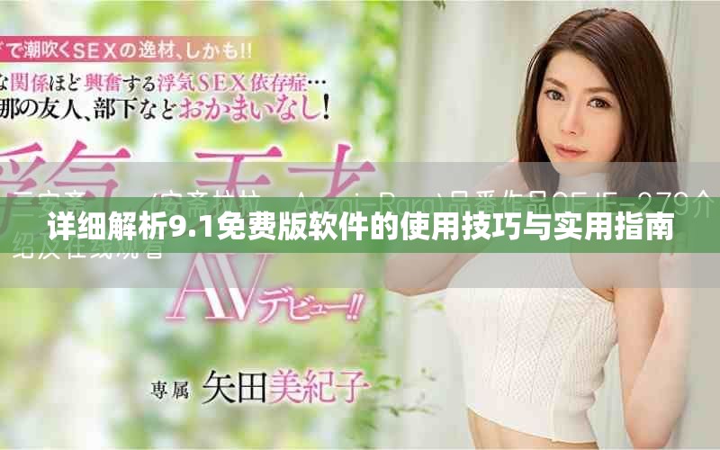 详细解析9.1免费版软件的使用技巧与实用指南