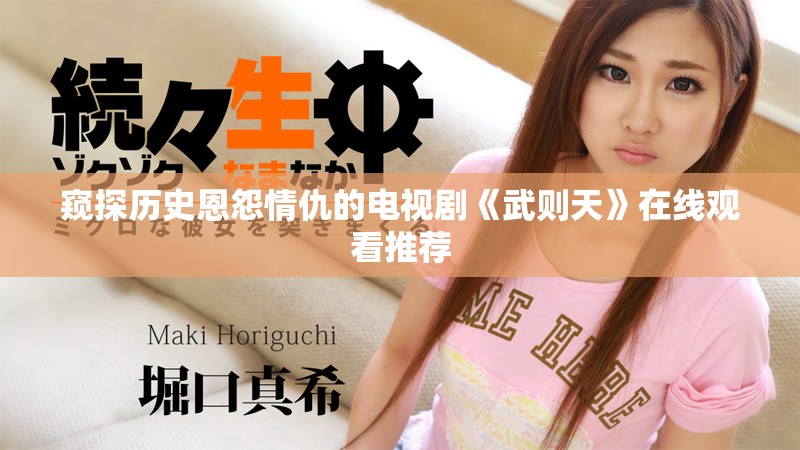 窥探历史恩怨情仇的电视剧《武则天》在线观看推荐