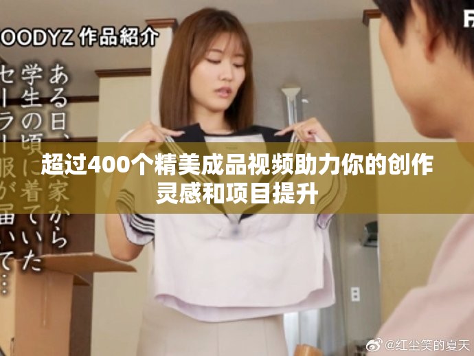 超过400个精美成品视频助力你的创作灵感和项目提升