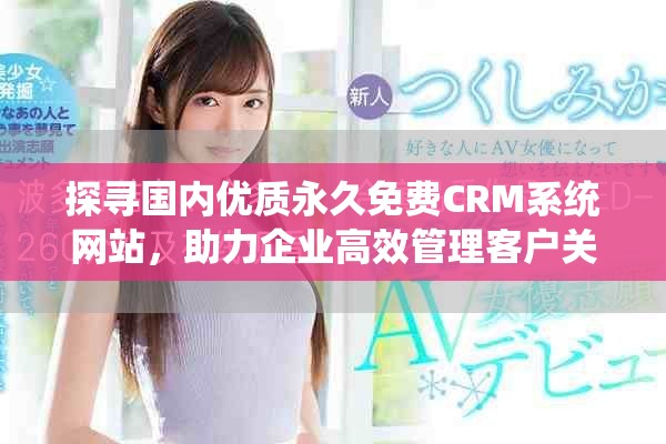 探寻国内优质永久免费CRM系统网站，助力企业高效管理客户关系