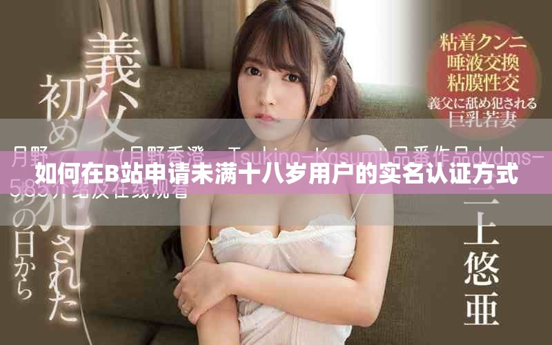 如何在B站申请未满十八岁用户的实名认证方式