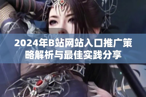 2024年B站网站入口推广策略解析与最佳实践分享