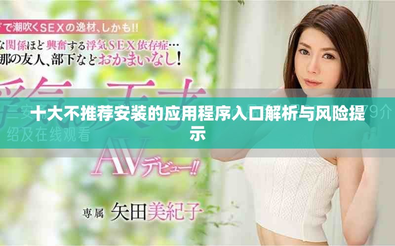 十大不推荐安装的应用程序入口解析与风险提示