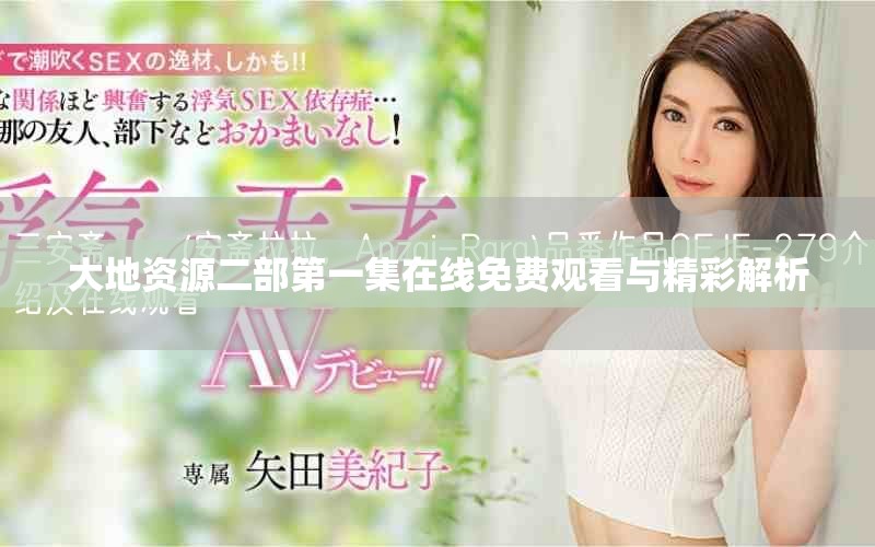 大地资源二部第一集在线免费观看与精彩解析