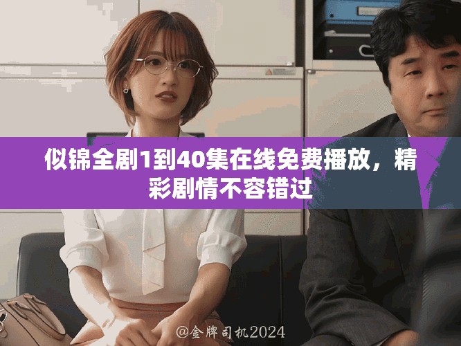 似锦全剧1到40集在线免费播放，精彩剧情不容错过