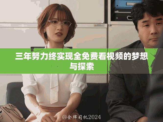 三年努力终实现全免费看视频的梦想与探索