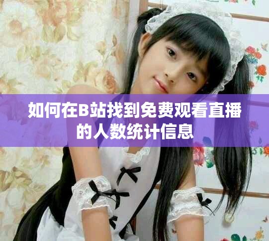 如何在B站找到免费观看直播的人数统计信息