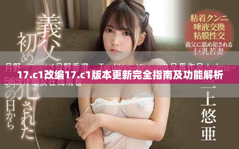 17.c1改编17.c1版本更新完全指南及功能解析