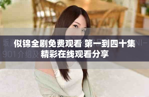 似锦全剧免费观看 第一到四十集精彩在线观看分享