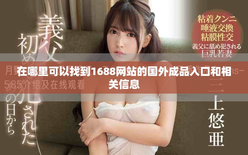 在哪里可以找到1688网站的国外成品入口和相关信息