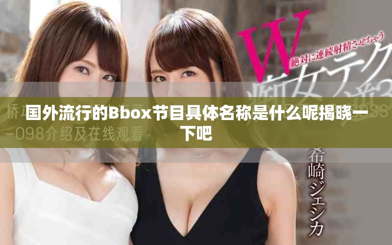 国外流行的Bbox节目具体名称是什么呢揭晓一下吧