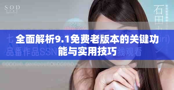 全面解析9.1免费老版本的关键功能与实用技巧
