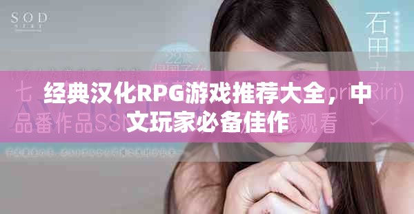 经典汉化RPG游戏推荐大全，中文玩家必备佳作