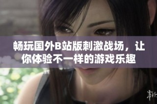 畅玩国外B站版刺激战场，让你体验不一样的游戏乐趣
