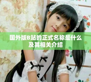 国外版B站的正式名称是什么及其相关介绍