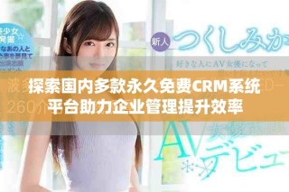 探索国内多款永久免费CRM系统平台助力企业管理提升效率