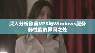 深入分析欧美VPS与Windows服务器性能的异同之处
