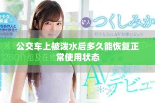 公交车上被泼水后多久能恢复正常使用状态