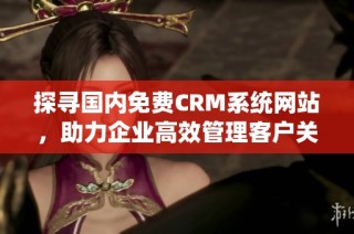探寻国内免费CRM系统网站，助力企业高效管理客户关系技巧
