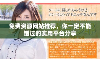 免费资源网站推荐，你一定不能错过的实用平台分享