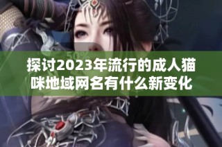 探讨2023年流行的成人猫咪地域网名有什么新变化