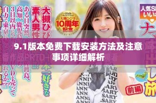 9.1版本免费下载安装方法及注意事项详细解析