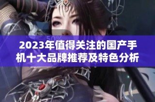 2023年值得关注的国产手机十大品牌推荐及特色分析