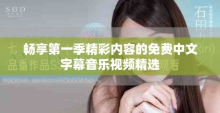 畅享第一季精彩内容的免费中文字幕音乐视频精选