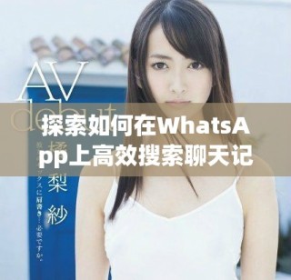 探索如何在WhatsApp上高效搜索聊天记录与信息技巧