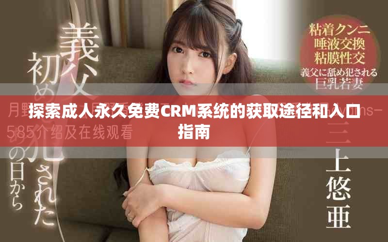 探索成人永久免费CRM系统的获取途径和入口指南