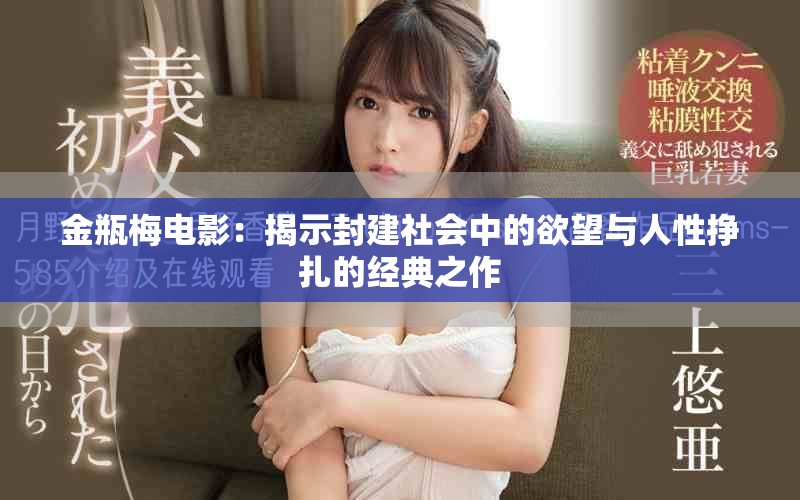 金瓶梅电影：揭示封建社会中的欲望与人性挣扎的经典之作