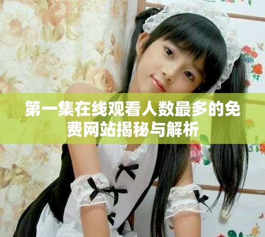 第一集在线观看人数最多的免费网站揭秘与解析