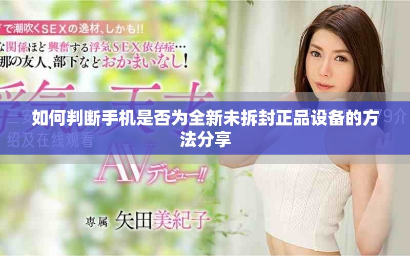 如何判断手机是否为全新未拆封正品设备的方法分享
