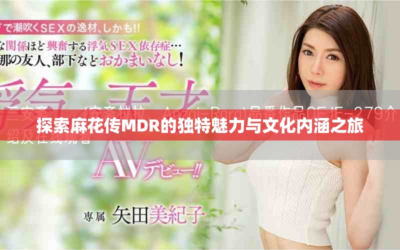 探索麻花传MDR的独特魅力与文化内涵之旅