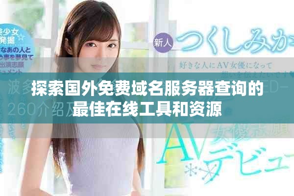 探索国外免费域名服务器查询的最佳在线工具和资源