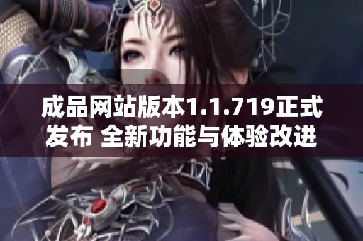 成品网站版本1.1.719正式发布 全新功能与体验改进解析