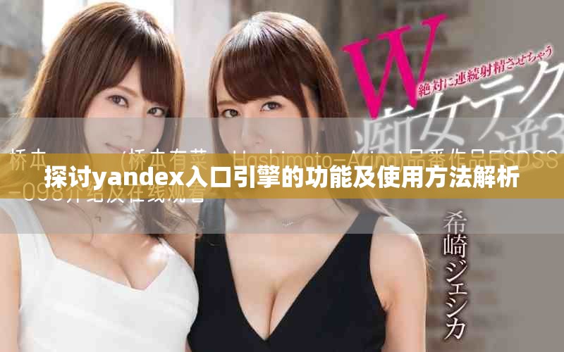 探讨yandex入口引擎的功能及使用方法解析