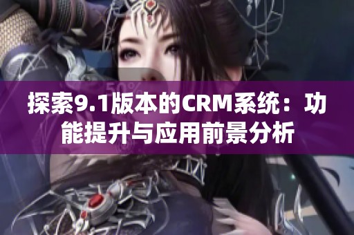 探索9.1版本的CRM系统：功能提升与应用前景分析