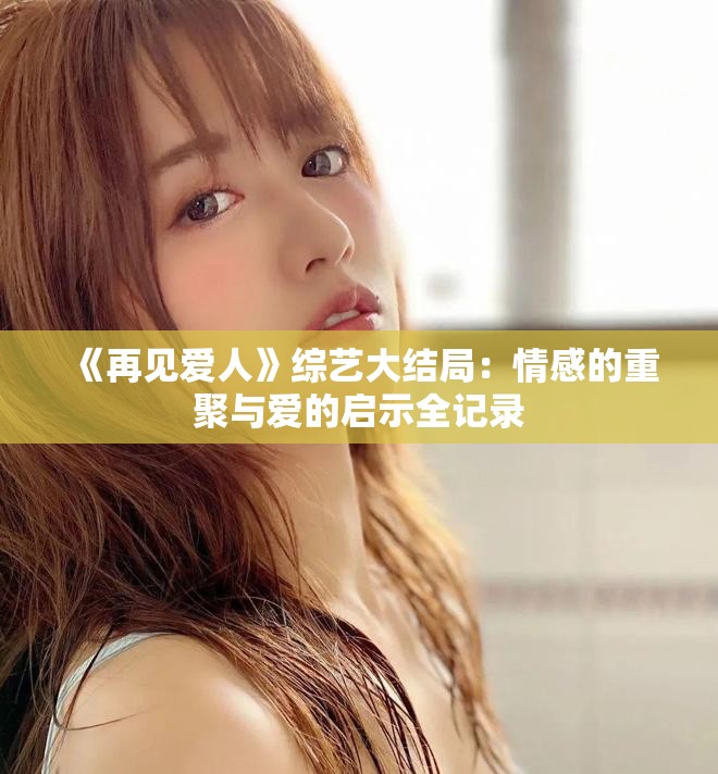 《再见爱人》综艺大结局：情感的重聚与爱的启示全记录